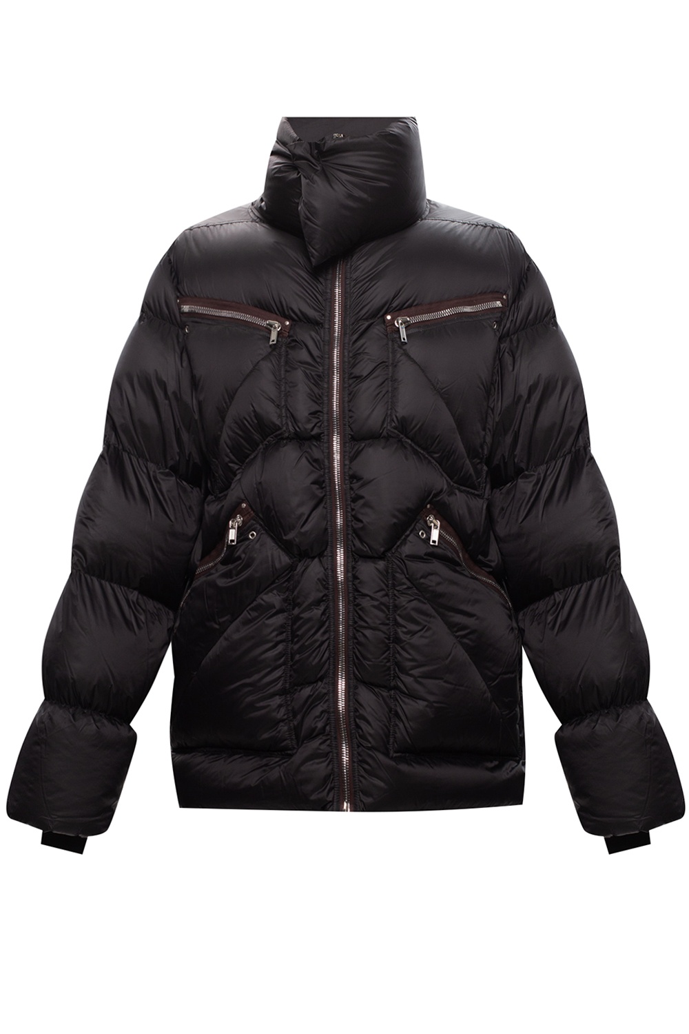 Black Quilted down jacket Rick Owens - Vitkac GB